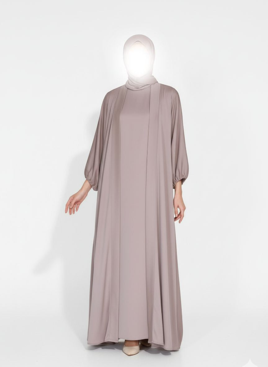 Lustre Satin Abaya