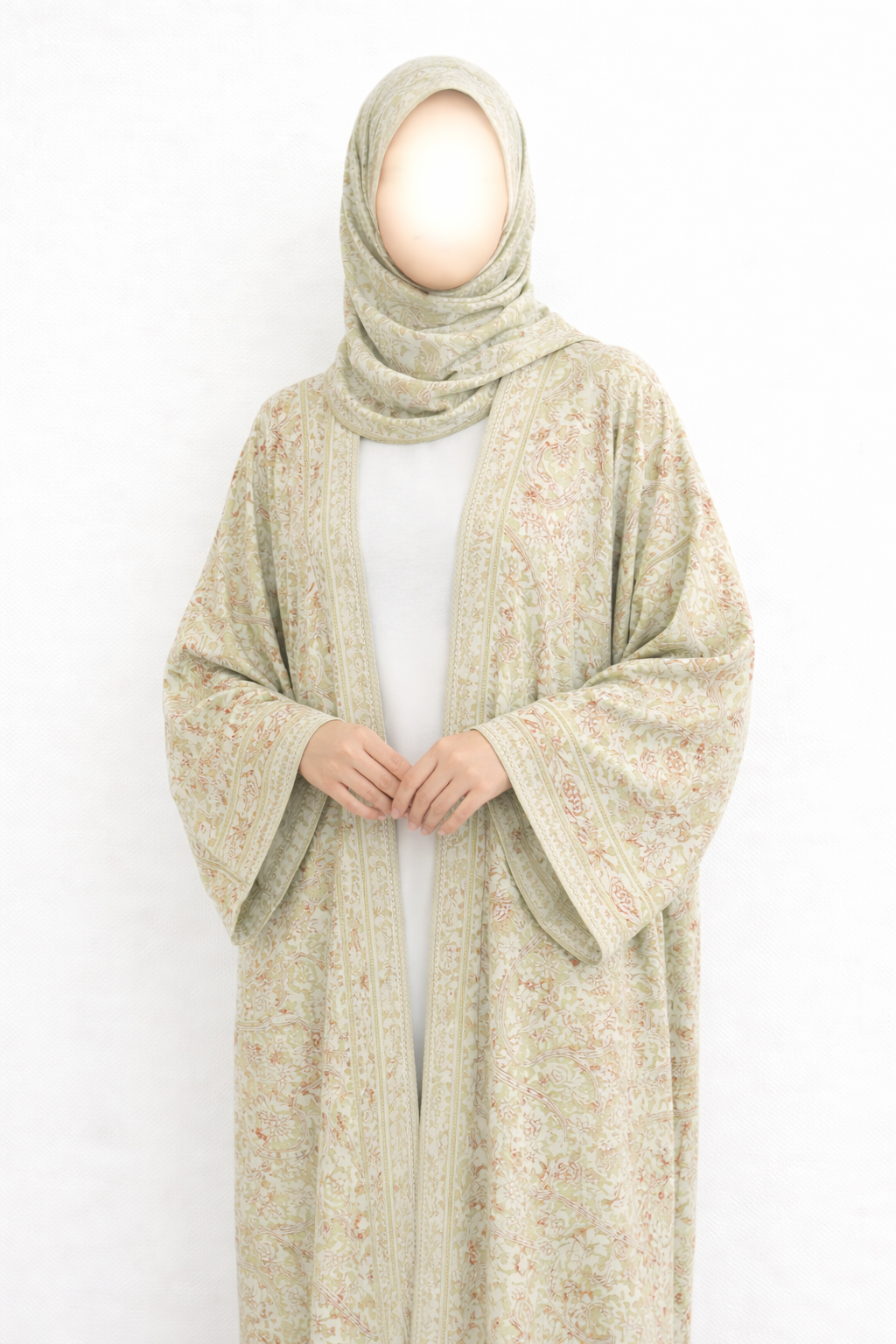 Soft Ember Pashmina Abaya