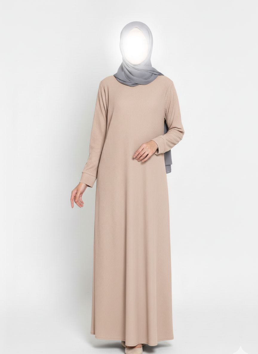 Ribbed Comfort Winter Abaya