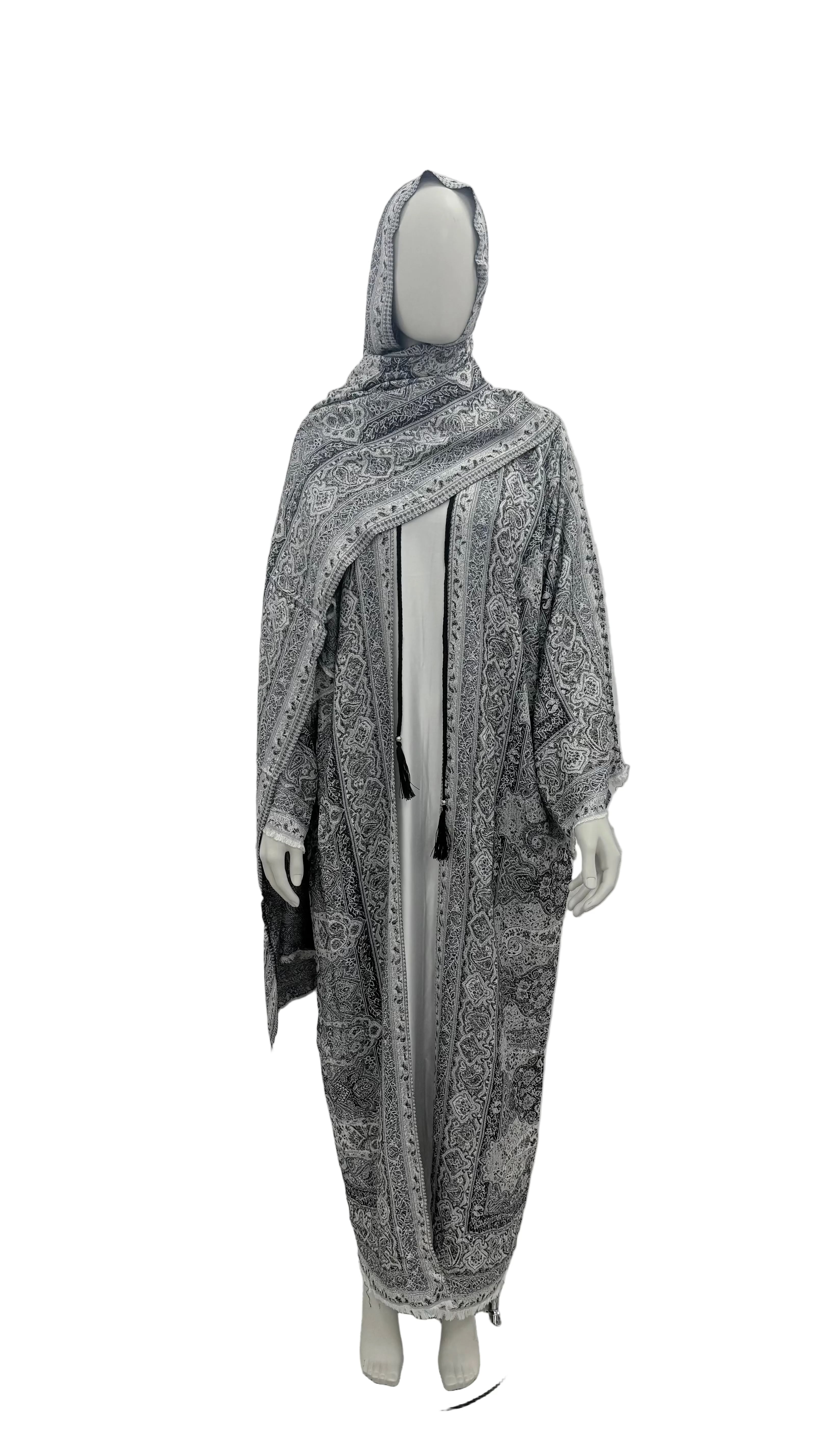 Midnight Noir Pashmina Abaya